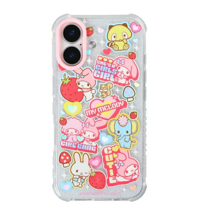 乐天商城 - iPhone 17 ケース マイメロディ クリア アイフォン17 サンリオ sanrio かわいい おしゃれ 人気 グリッター ホログラム キャラクター キラキラ カメラ保護 レンズ保護 耐衝撃 耐衝撃ケース ソフト ソフトケース 公式商品 SKINNYDIP カバー スマホケース スマホカバー
