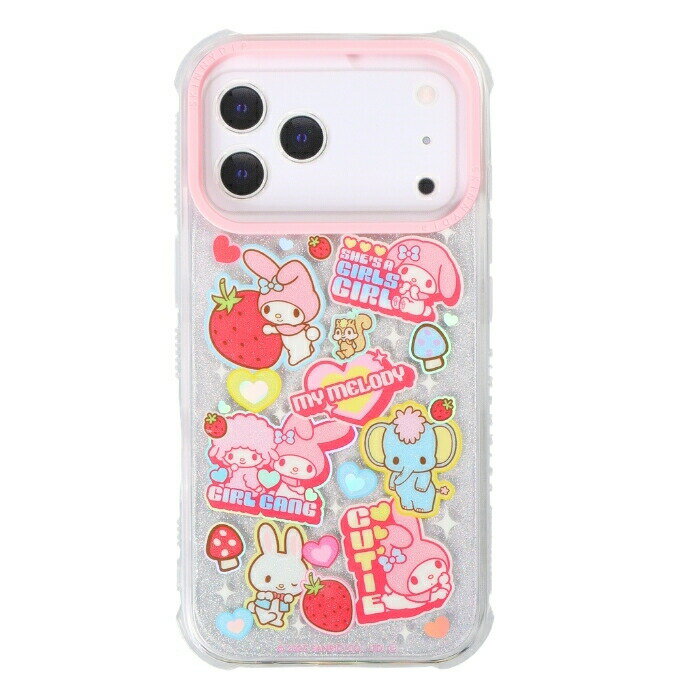 乐天商城 - iPhone 17 Pro ケース マイメロディ クリア アイフォン17プロ サンリオ sanrio かわいい おしゃれ 人気 グリッター ホログラム キャラクター カメラ保護 レンズ保護 耐衝撃 耐衝撃ケース ソフト ソフトケース 公式商品 SKINNYDIP カバー スマホケース スマホカバー