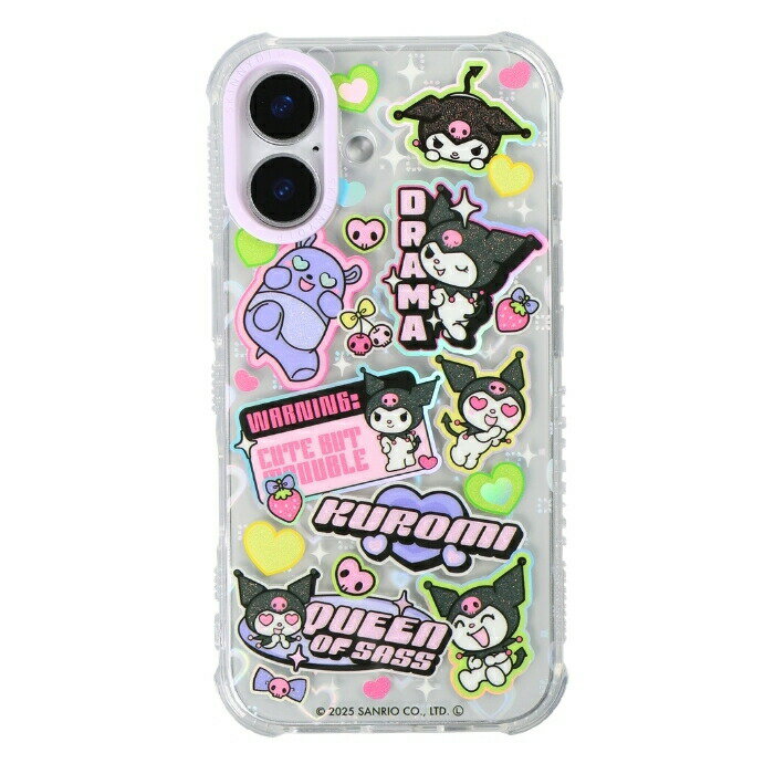 樂天商城 - iPhone 16 ケース クロミ クリア アイフォン16 サンリオ sanrio かわいい おしゃれ 人気 グリッター ホログラム キャラクター 透明 カメラ保護 レンズ保護 耐衝撃 耐衝撃ケース ソフト ソフトケース 公式商品 SKINNYDIP カバー スマホケース スマホカバー