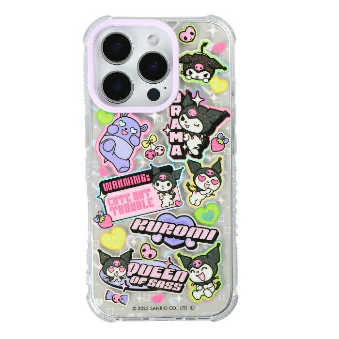 Rakuten - iPhone 16 Pro ケース クロミ クリア アイフォン16プロ サンリオ sanrio かわいい おしゃれ 人気 グリッター ホログラム キャラクター 透明 カメラ保護 レンズ保護 耐衝撃 耐衝撃ケース ソフト ソフトケース 公式商品 SKINNYDIP カバー スマホケース スマホカバー