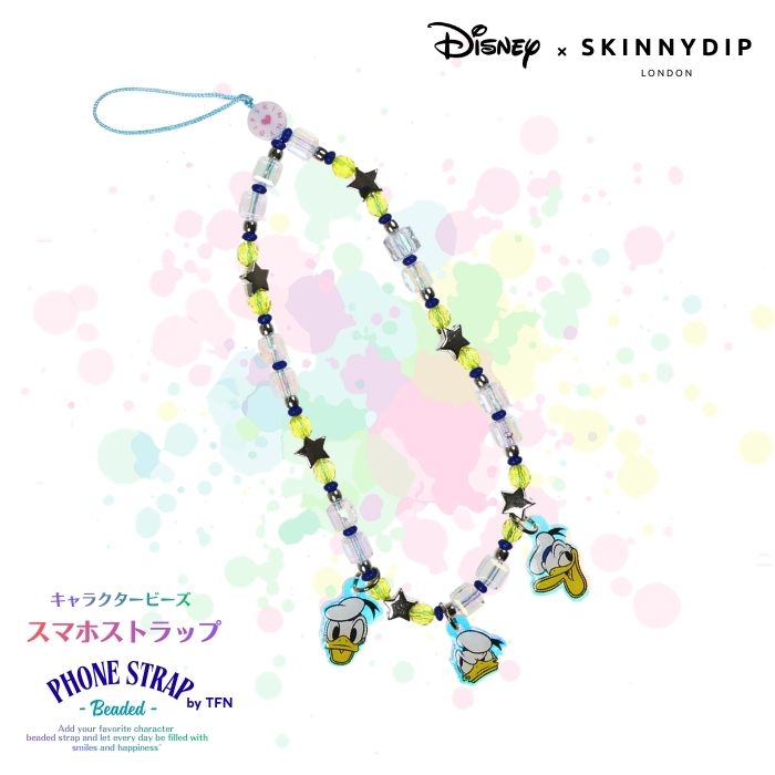 乐天商城 - ディズニー ドナルド フォンストラップ スマホストラップ Disney Donald Duck キャラクター かわいい おしゃれ 人気 ヴィンテージ iPhone Android 汎用 全機種 マルチ キラキラ ビーズ スマホチャーム 落下防止 紛失防止 スマートフォン 携帯 アクセサリー