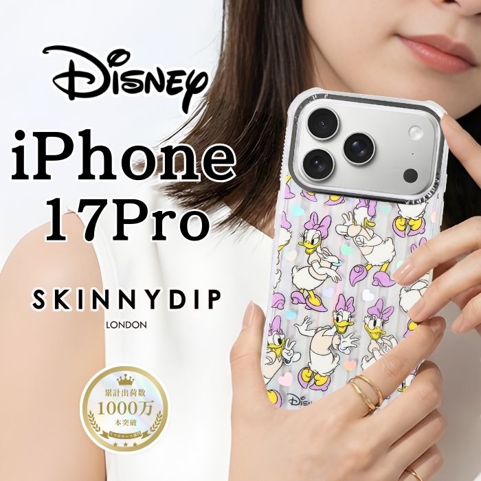 乐天商城 - iPhone 17 Pro ケース デイジー クリア アイフォン17プロ ディズニー Disney かわいい おしゃれ 人気 グリッター ホログラム キャラクター 透明 カメラ保護 レンズ保護 耐衝撃 耐衝撃ケース ソフト ソフトケース 公式商品 SKINNYDIP カバー スマホケース スマホカバー