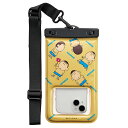 スマホ 防水ケース キャラクター かわいい クレヨンしんちゃん お風呂 防水 防塵 耐水 スマートフォン IP68 耐水機能 ショルダーストラップ iPhone android
