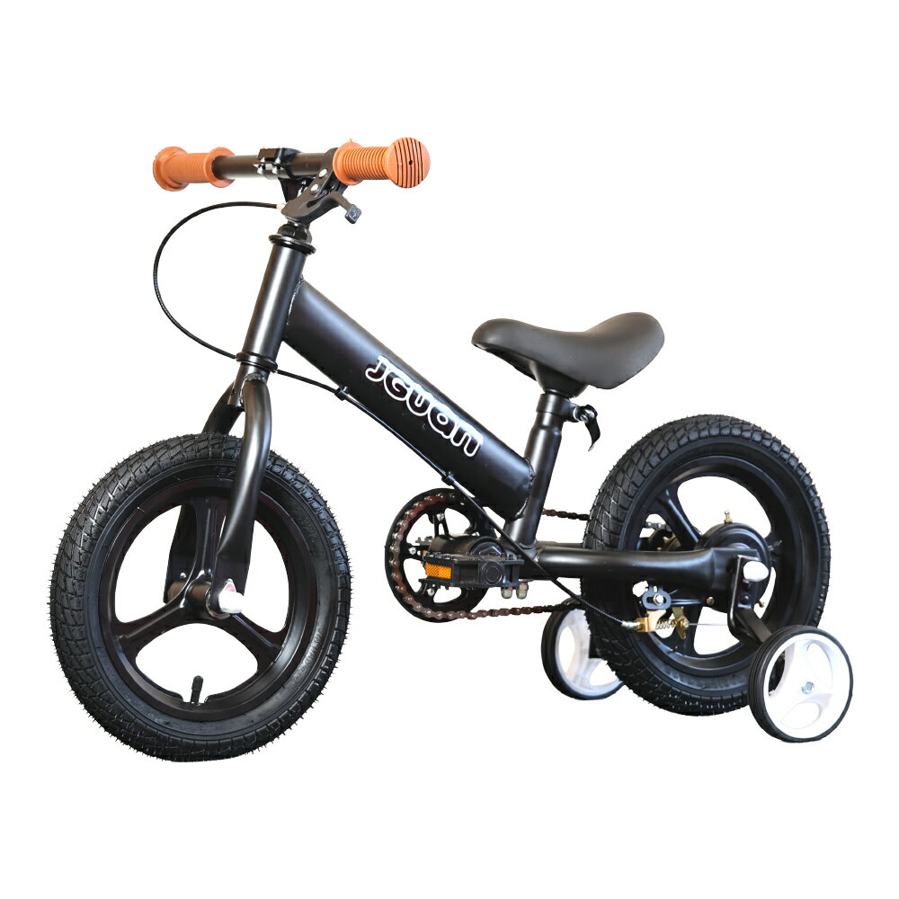 子供用自転車 黒 前カゴ付き 補助輪付き　新品・未使用品❗️ 子供自転車用フロントバスケット | Ravi対応 - コウメイー自転車の一