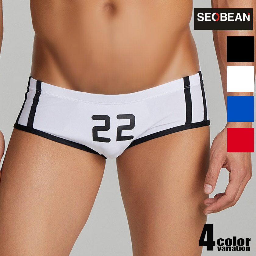 楽天asian closetSEOBEAN/セビン スイムウェア ボクサーパンツ型　ナンバリング 22 メンズ水着 海水パンツ　海パン 男性水着 ビーチウェア