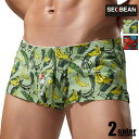 SEOBEAN/セビン ショートトランクス 立体縫製 Banana Fit Trunks 240506 バナナ トロピカル フルーツ コットン100% 男性下着...