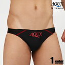 AQUX/アックス Splash Wave Black スイムウェア ビキニブリーフ型 メンズ水着 海水パンツ 海パン 男性水着 ビーチウェア AQUX 競パン aqux