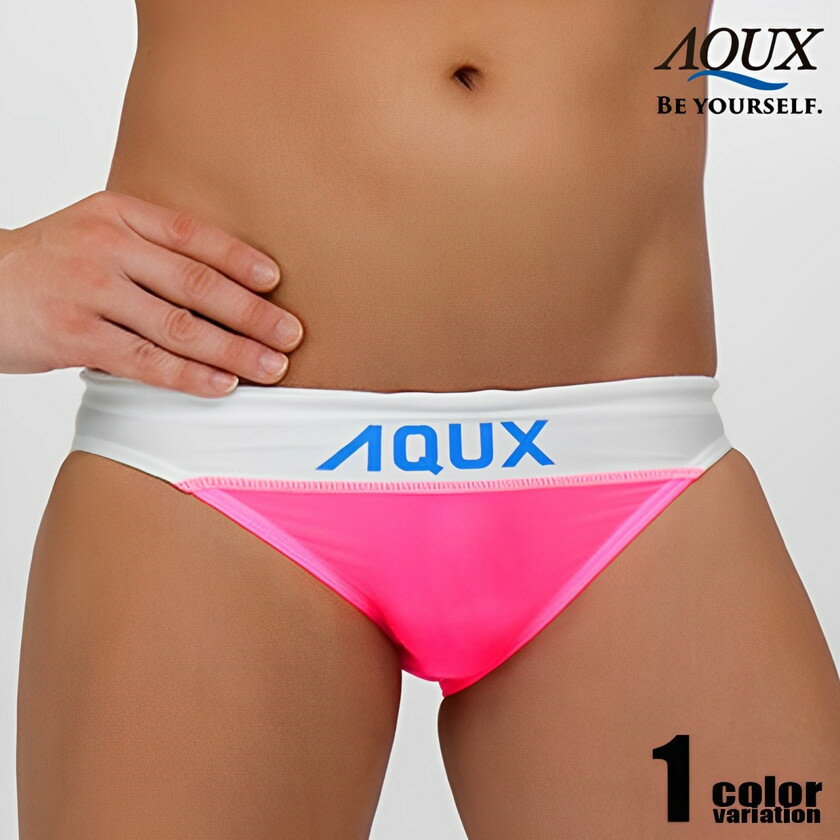 AQUX/アックス Horizontal Swim Sheer Pink スイムウェア ビキニブリーフ型 メンズ水着 海水パンツ 海パン 男性水着 ビーチウェア AQUX 競パン aqux