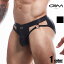 C4M/カットフォーメン Dungeon Jockstrap メタルリング フェイクレザー 立体縫製 モッコリ Yバック　ジョックストラップ　男性下着　メンズ　パンツ　セクシー