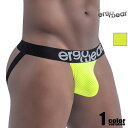 Ergowear/エルゴウェア GYM Jockstrap Color Neon Yellow メッシュ モッコリ 立体縫製 蛍光 ソフト Yバック ジョックストラップ 男性下着 メンズ パンツ