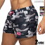 ADDICTED/アディクティッド CAMOFLAGE SWIM SHORTPANTS 迷彩柄 ボードショーツ メンズ ショートパンツ型スイムウェア 男性水着 サーフパンツ スイムショーツ ビーチウェア 海水パンツ 海パン ローライズメンズ 水着 パンツ