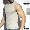 EScollection/イーエス・コレクション SHORT SLEEVES T-SHIRT タンクトップ 袖なし ノースリーブ スリーブレス メンズ ファッシ...