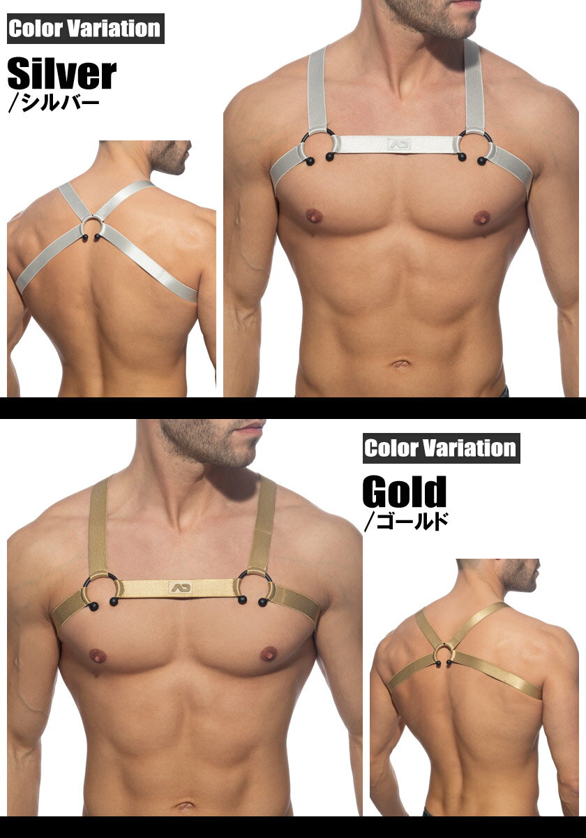 ADDICTED/アディクティッド BULL RING HARNESS リング付きハーネス メタリックカラー ハーネス型インナー チェストハーネス ワイルド セクシー エロティック 2