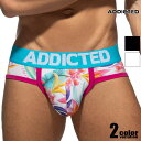 ADDICTED/アディクティッド IRIS SWIMDERWEAR PACK UP Swimderwear 水着 スイムウェア 海水パンツ ビキニ型スイムウェア 水陸両用 下着 メンズインナー 男性下着 立体縫製 花柄 フラワー アイリス