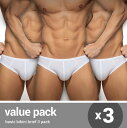メンズビキニ ブリーフ ADDICTED/アディクティッド BASIC BIKINI BRIEF 3 PACK 3枚セット デイリーインナー まとめ買いビキニブ...