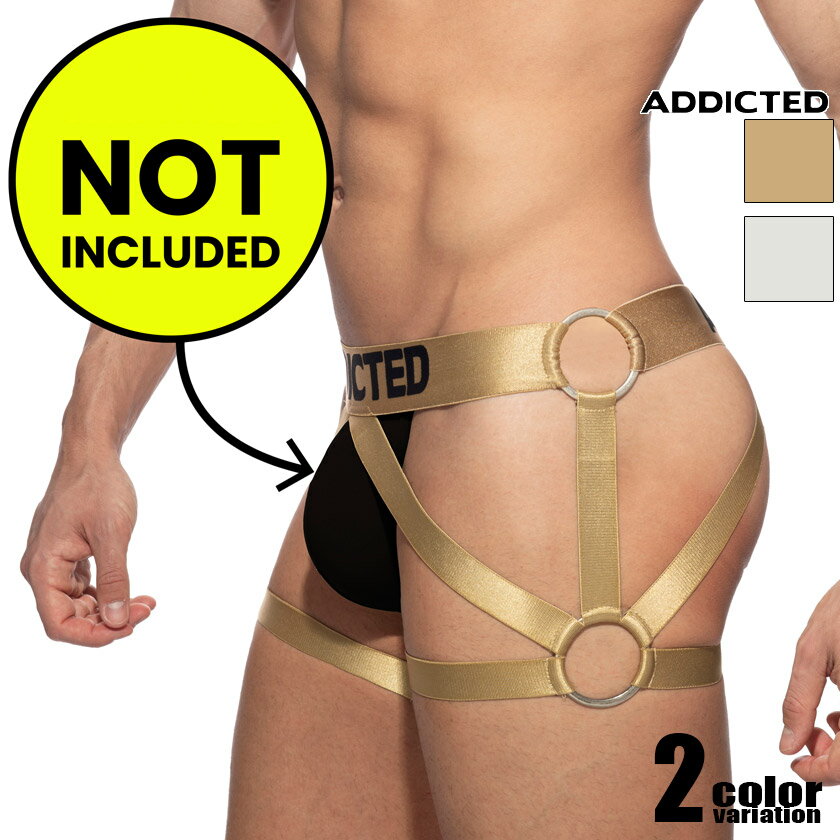 ADDICTED/アディクティッド AD PARTY LEG HARNESS レッグハーネス 脚用ハーネス 光沢 ハーネス型インナー チェストハーネス ワイルド ..