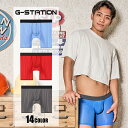 ボクサーパンツ メンズ 【G-Station/ジーステーション】ウルトラライト透けリブ 立体ロゴ ロングボクサー メンズ 男性下着 薄手 透け 軽量 立体縫製 ...