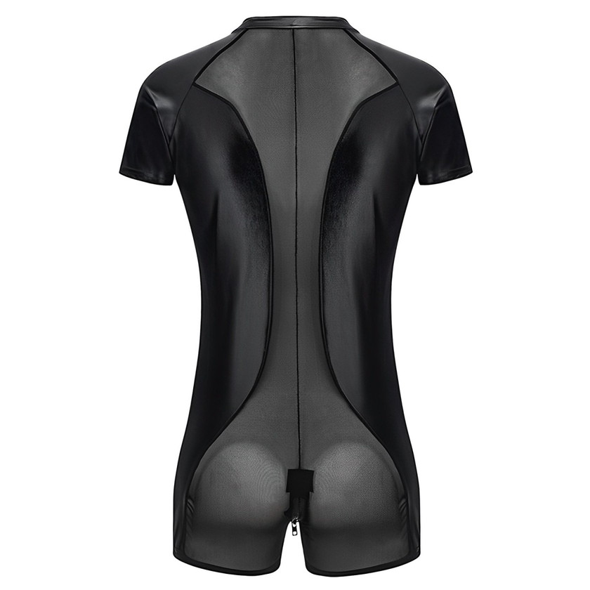 Leather collection/レザーコレクション wild suit フェイクレザー ボディスーツ マッスル メンズ 光沢感 ワイルド セクシー コスチューム