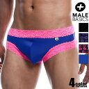 MaleBasics/メイルベーシックス MOB Lace JockBikini ストレッチレースジョック ソフト ビキニブリーフ 男性下着 メンズ パンツ セ...