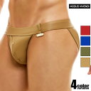 メンズビキニ ブリーフ ModusVivendi/モダス ビベンディ Leather Legacy Tanga Brief フェイクレザー ボタン式 前開き フルバック ハイカットレッグ メンズビキニ ビキニブリーフ 男性下着 メンズ パンツ セクシー