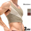 RUFSKIN/ラフスキン 104 タンクトップ 袖なし ノースリーブ スリーブレス メンズ ファッション トップス トルソータンクトップ ショート丈