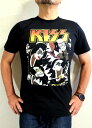 KISS★キッスTシャツ送料無料　Tシャツ　メンズ　半袖　プリント　ロック　ハードロック　グラムロック　ヘビィメタル　キッス　KISS　歌舞伎　日本風　和風　Tシャツ　ラッピング無料