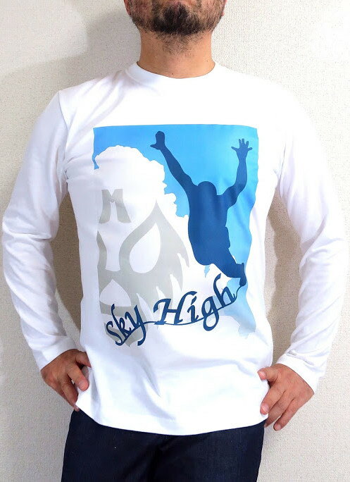 ミル・マスカラス長袖Tシャツ【サイズ:S 、M 、L 、XL 、2XL 】【3980円以上で】送料無料 長袖Tシャツ ルチャドールの長袖Tシャツ メキシコルチャ メキシコプロレス スカイハイ ロンT マスカラス 格闘技Tシャツ キングサイズ ラッピング無料