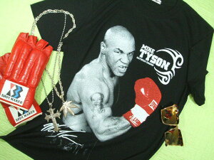 MIKE TYSON マイク・タイソンTシャツ【サイズ:S 、M 、丈長L 】【3980円以上で】送料無料 Tシャツ メンズ 半袖 大きいサイズ プリント ボクシングTシャツ BOXING マイクタイソンのTシャツ ヘビー級チャンピオン プレゼント包装無料