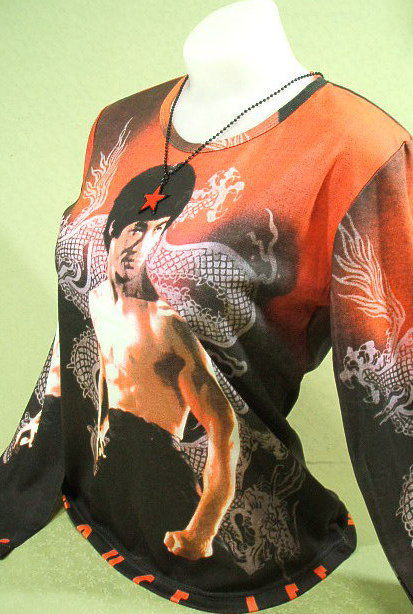 レディース李小龍★ブルース・リー長袖Tシャツ【サイズ：女性L 】【3980円以上で】送料無料　長袖Tシャ..