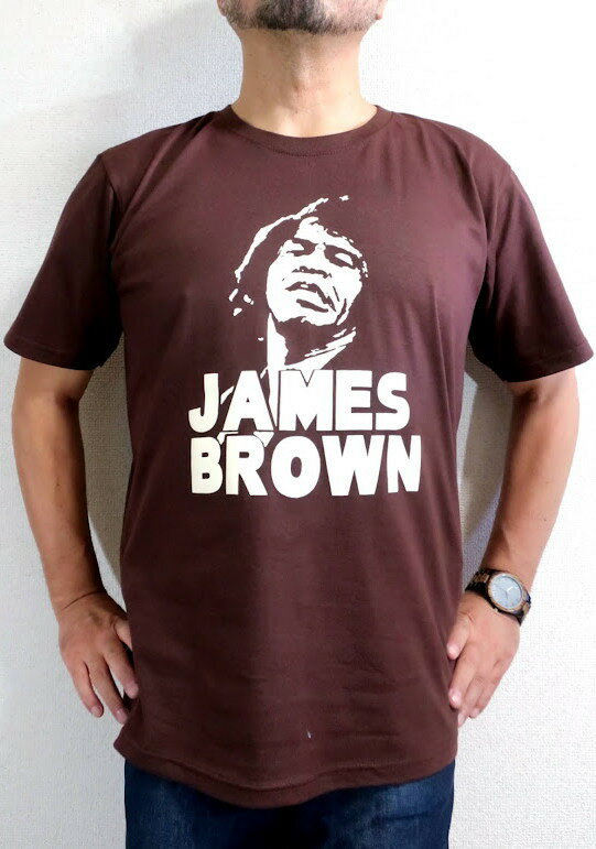 James Brown ジェームス・ブラウンTシャツ送料無料　Tシャツ　メンズ　大きいサイズ　半袖　プリントTシャツ　ジェームス・ブラウンのTシャツ　ゲロッパTシャツ　JB　ソウルの帝王　JB T-shirt　ラッピング無料