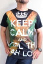 ジャマイカ国旗Tシャツ送料無料　Tシャツ　メンズ　半袖　プリント　ジャマイカ国旗Tシャツ　KEEP CALM　レゲエTシャツ　ラスタTシャツ　クラブ　ジャマイカTシャツ　ラッピング無料