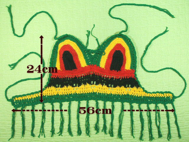 レディース★ラスタビキニトップス【サイズ：女性フリー 】【5000円以上】送料無料　レディース　ラスタ　ビキニトップス　手編み　フェス　クラブ　レゲエ　ラスタ見せブラ　ラッピング無料