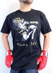 Muay thai　ムエタイTシャツ【サイズ：XM（大きめM）、丈長L 】【3980円以上で】送料無料　Tシャツ　大きいサイズ　メンズ　半袖　タイ式ボクシングTシャツ　格闘技Tシャツ　タイ　ムエタイのTシャツ　父の日　ラッピング無料