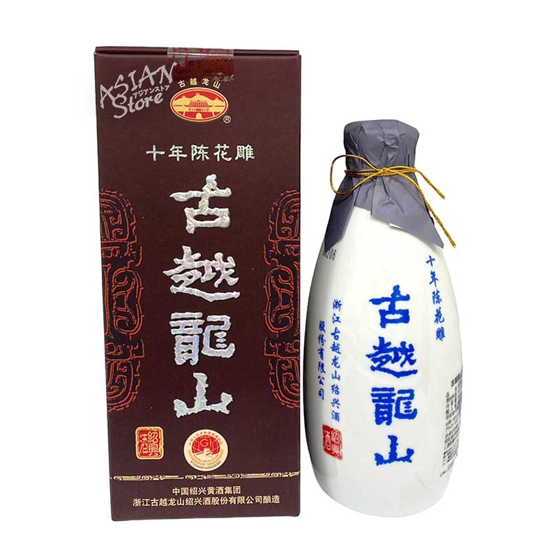 【常温便】【紹興酒】古越龍山 陳醸10年 景徳鎮ボトル 500ml/16度【4973480123629】