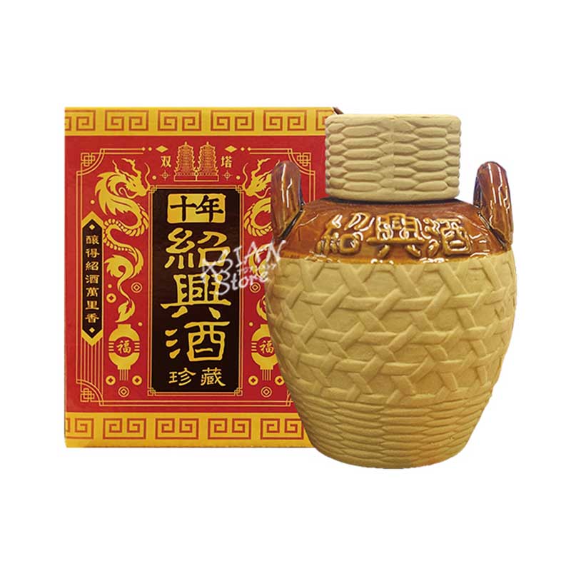 【常温便】【紹興酒】双塔十年珍蔵紹興酒 (壺入/250ml)15度　その他醸造酒【4560189887206】