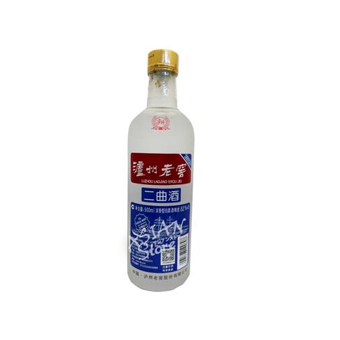 【常温便】【白酒】瀘州老窖二曲酒（水晶磨砂）52度500ml【6901798199898】