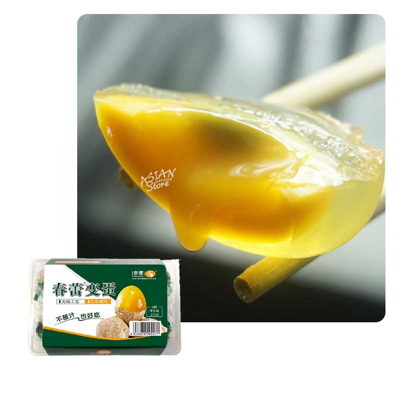 【常温便】CHUNLEI オウゴントリピータン(鶏卵)／春蕾 黄金鶏皮蛋 春蕾変蛋 270g(6個入り)【6933276200277】