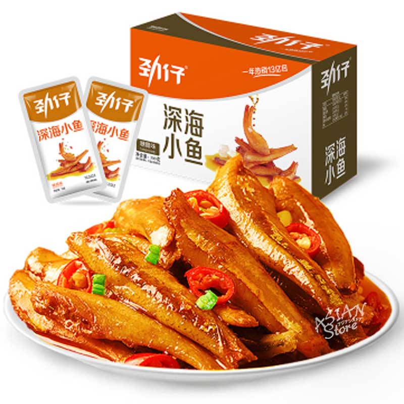 【常温便】魚介乾製品（甘酢あんかけ味）/勁仔深海小魚（糖醋味）240g 1箱（12gx20個入)【6951957211251】