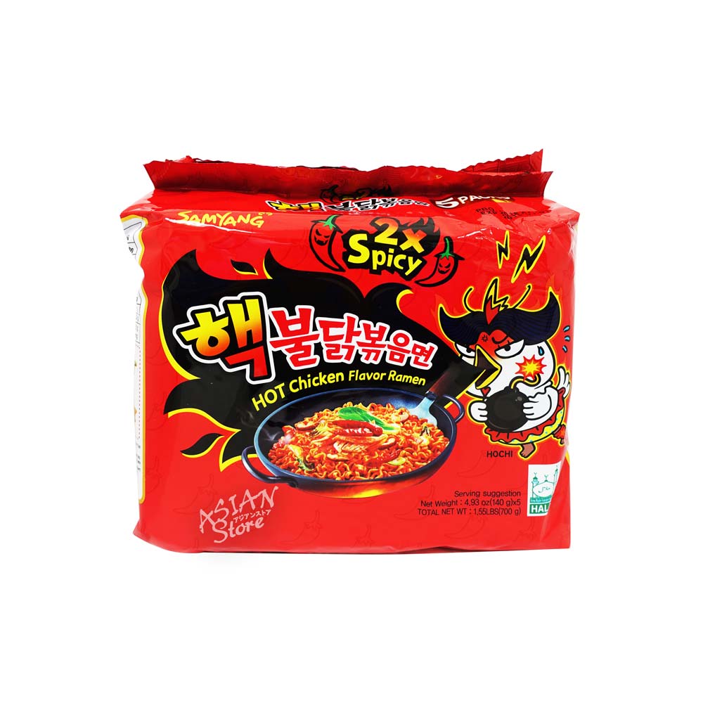 【常温便】韓国SAMYANGブルダック極辛ブルダック炒め麺/三養2倍辣核弾火鶏面700g（5袋）【8801073141896】のサムネイル