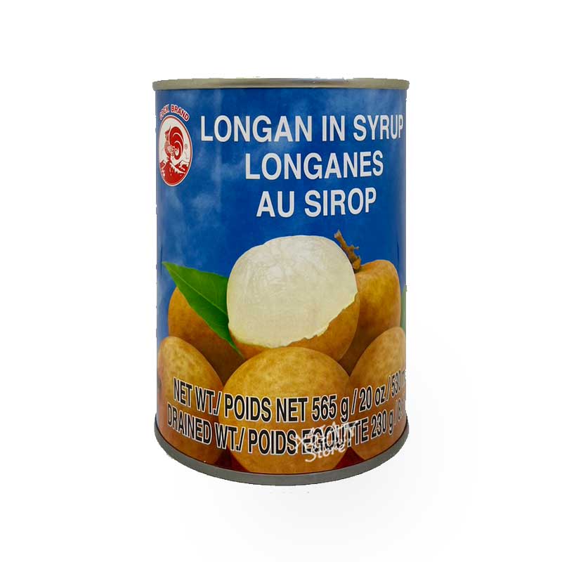 【常温便】タイ産ロンガンシラップづけ(ライト)全顆粒 缶詰/COOK BRAND 糖水龍眼565g(固形量230g) リュウガン【084909009418】