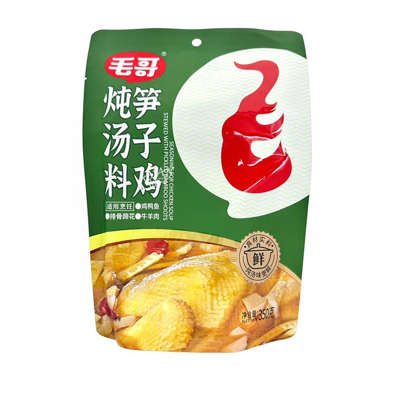【常温便】MAOGE 鶏スープの素／毛哥 筍子鶏屯湯料 350g(固形料195g)【6927276801060】