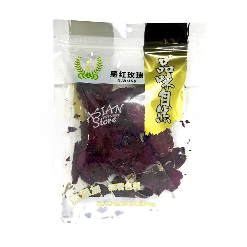Other - 【常温便】KS 乾燥黒ばらの花茶 薔薇茶/金盛 黒紅枚瑰15g【6976423791938】