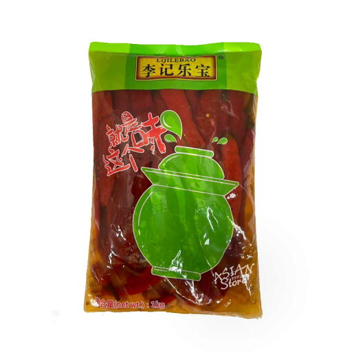 【常温便】李記漬物(塩漬け長唐辛子)/李記泡二荆条1kg【4528462304239】 【常温便】李記漬物(塩漬け長唐辛子)/李記泡二荆条1kg【4528462304239】