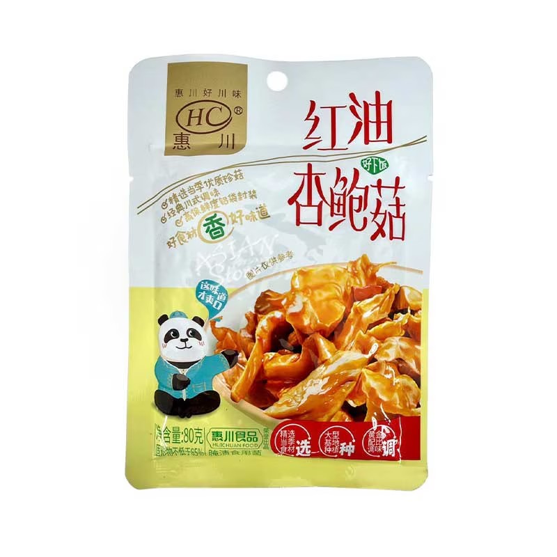 乐天商城 - 【常温便】恵川 エリンギの味付け／惠川 紅油杏鮑茸 80g【6934457613220】【異なる配送便の商品の同時購入不可】