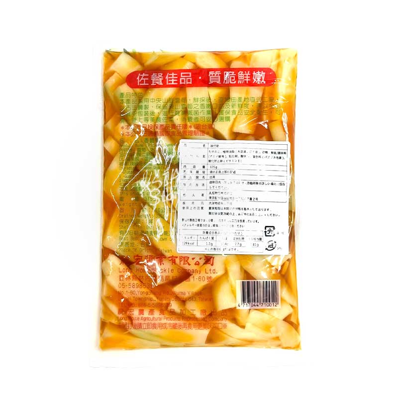 【常温便】台湾味付メンマ／台湾産 龍宏香脆筍375g【4717044710012】