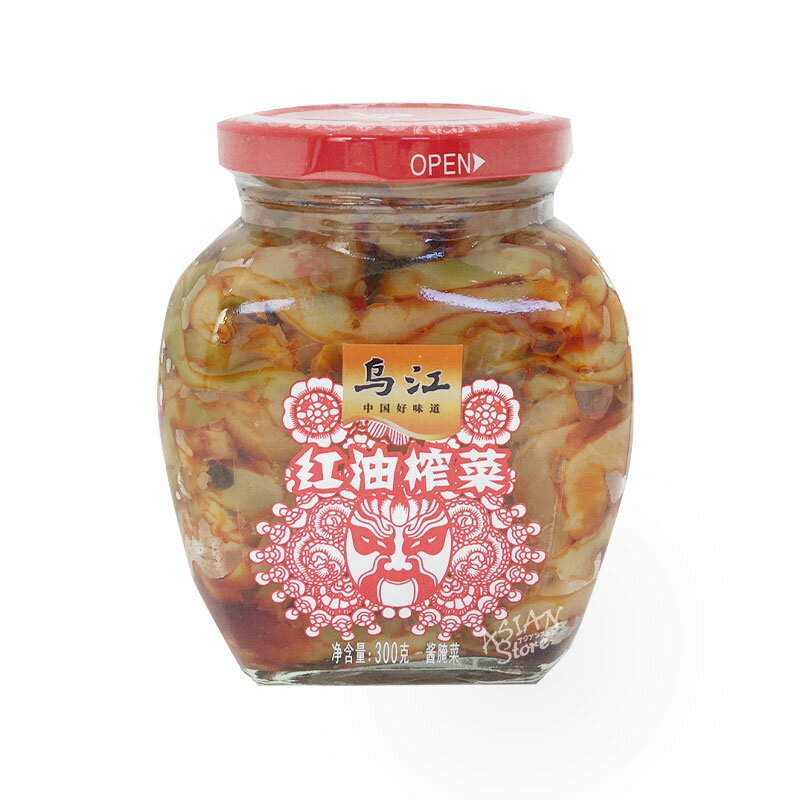 【常温便】重慶烏江紅油ザーサイ300g/重慶烏江紅油搾菜300g【6901754160306】