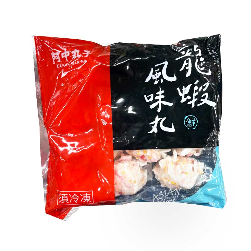 【商品名】ロブスター風味団子／台湾阿中龍蝦風味丸 【原材料】イトヨリダイ（台湾産）、でんぷん、卵白、砂糖、魚卵、食塩、みりん、調味料（アミノ酸等）、香料、カニエキス、ソルビトール、炭酸カルシウム、着色料（酸化チタン、カルミン酸、アナトー）、...