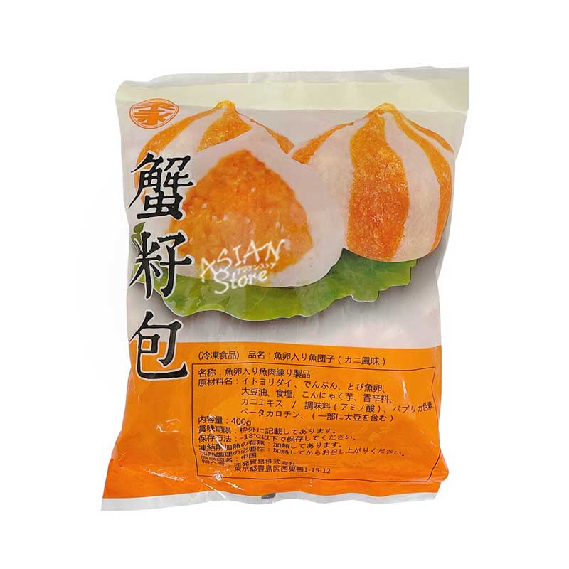 【冷凍便】TOEI 魚卵入り魚肉団子（カニ風味）／東永 蟹子包 400g【4560189889101】のサムネイル