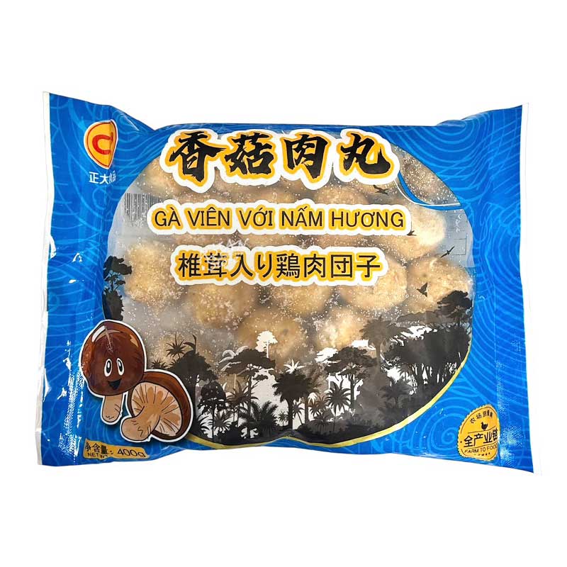【冷凍便】CPFOOD 椎茸入り鶏肉団子（ミートボール）／大正 香茸肉丸 400g【4582665280172】