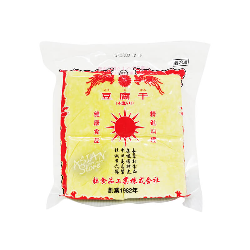 【冷凍便】杜食品押し豆腐/杜食品白豆腐干（4個入）【4582